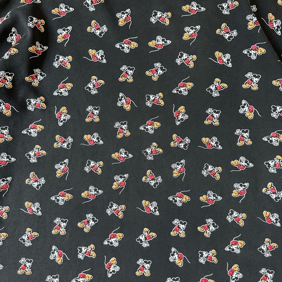 Vintage Disney Mickey Mouse All Over Print Turtleneck T-shirt Medium - Picture 4 of 5